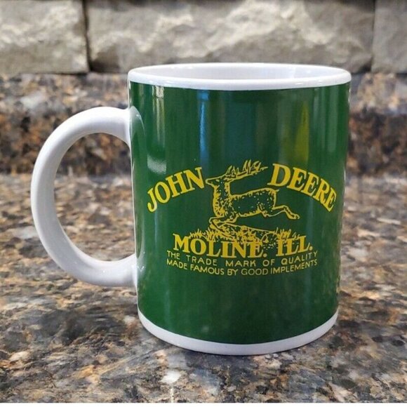 JOHN DEERE MUG COFFEE ,TEA CUP , HOT CHOCOLATE GIBSON MOLINE ILL - Picture 3 of 5